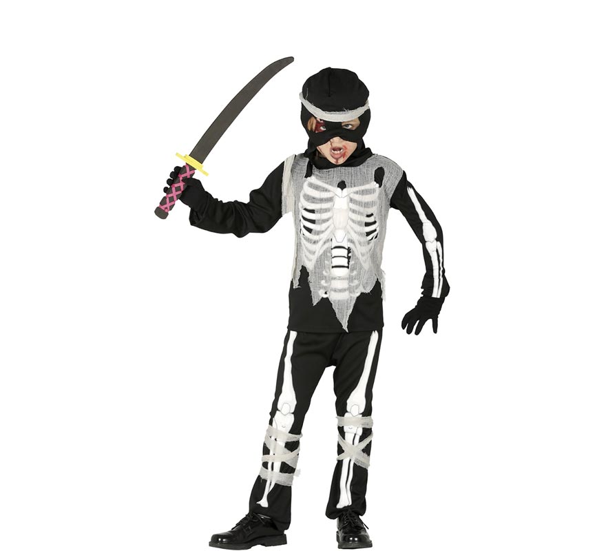 Fato de Esqueleto Ninja para menino