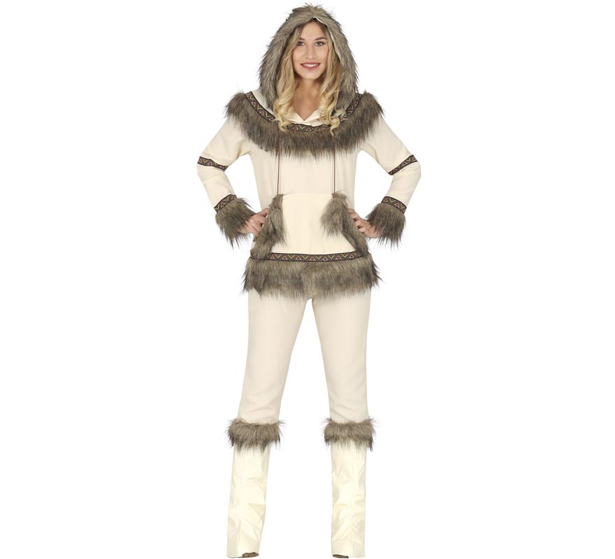 White Eskimo costume for women