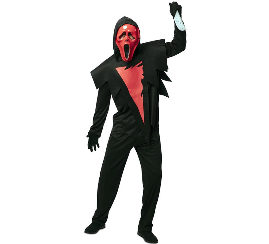 Red Killer Ghost Costume with Mask for Men Red Killer Ghost Costume with Mask for Men