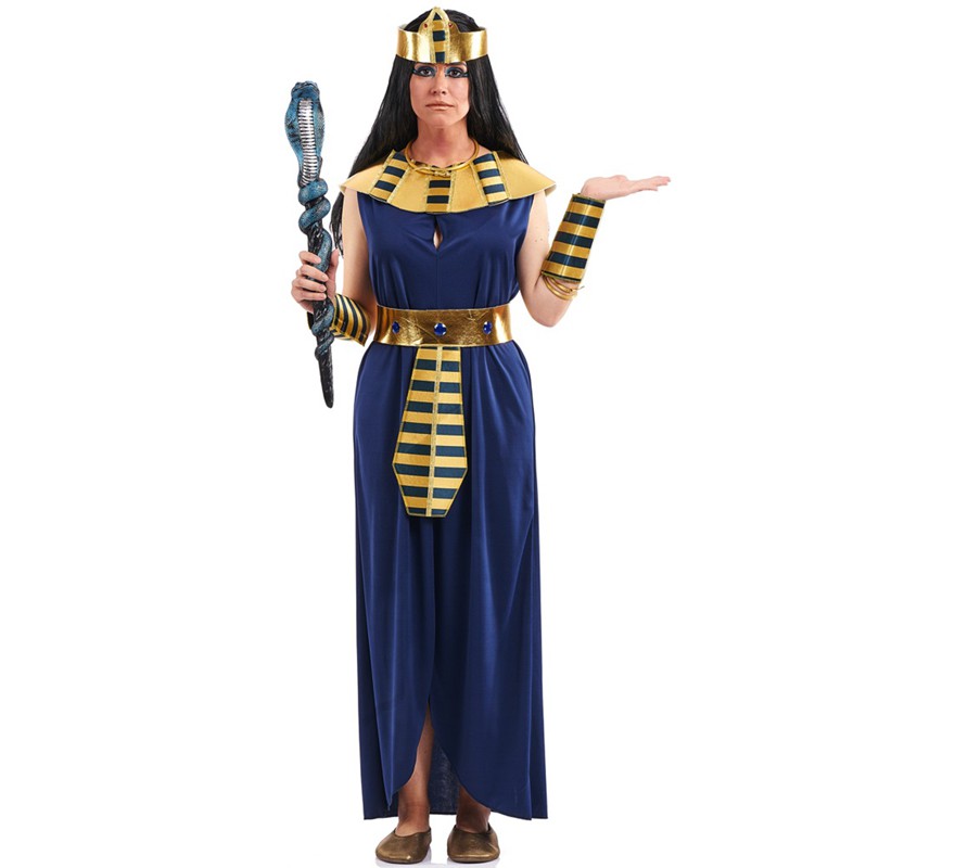 Fato de Faraó Azul para Mulher