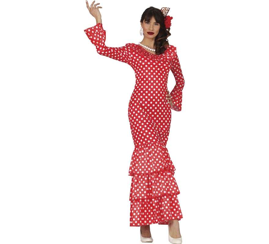 Red Flamenco with Polka Dots for women Red Flamenco with Polka Dots for women