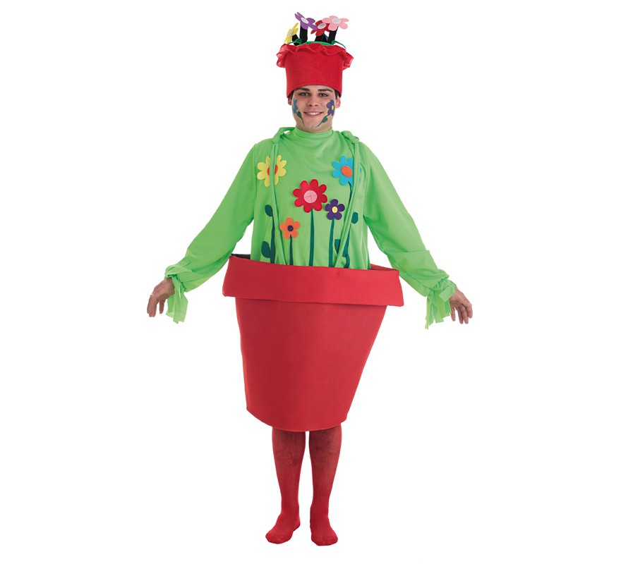 Fato de vaso de flores para homem