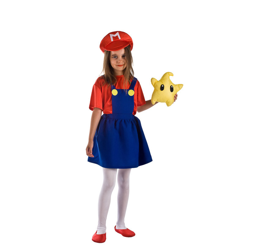 Video Game Plumber Costume for Girl