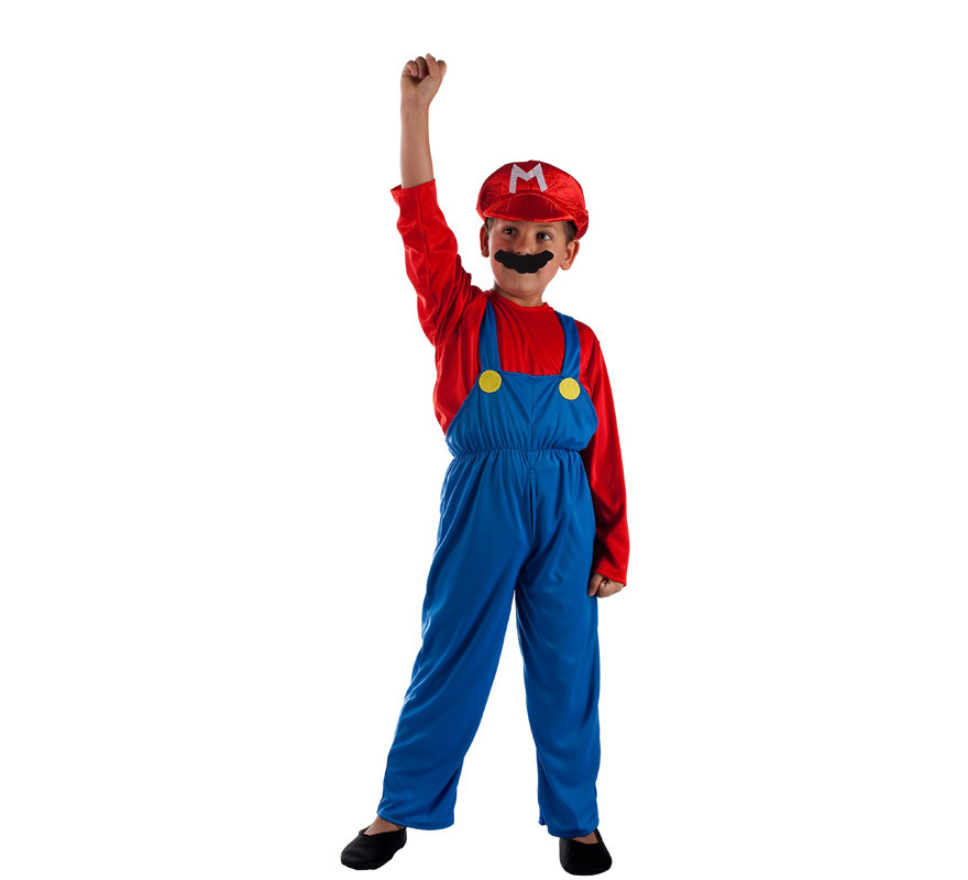 Video Game Plumber Costume for Boys