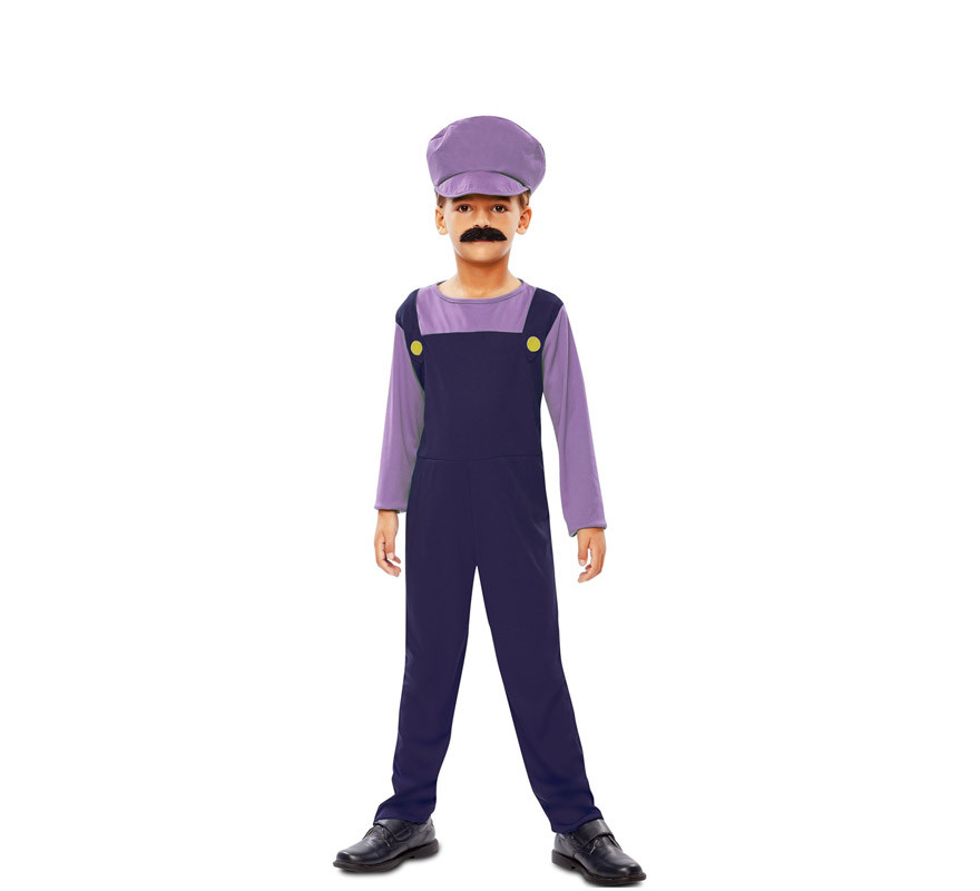 Purple Plumber Costume for Boys