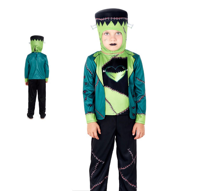 Fato de Franky escuro com capuz para criança