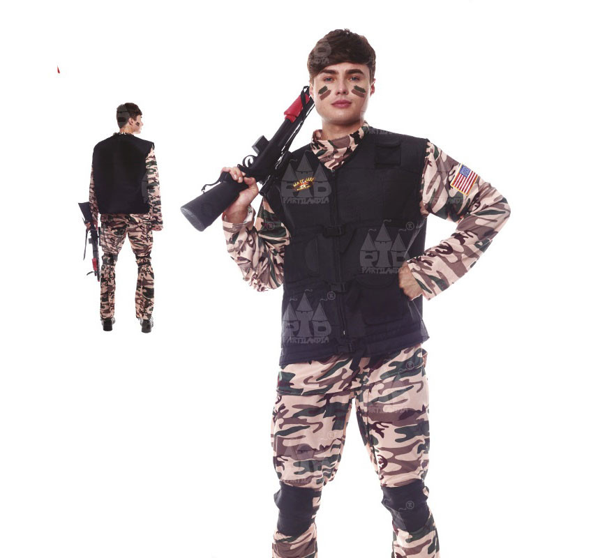 Fato de Forças Especiais com arnês para homem