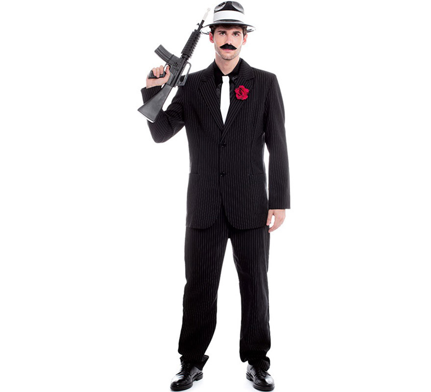 Fato de gangster para homem