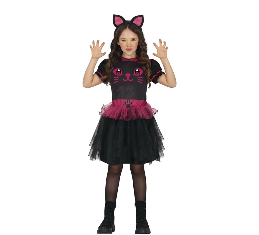 Black Cat Kitty Costume for Girls