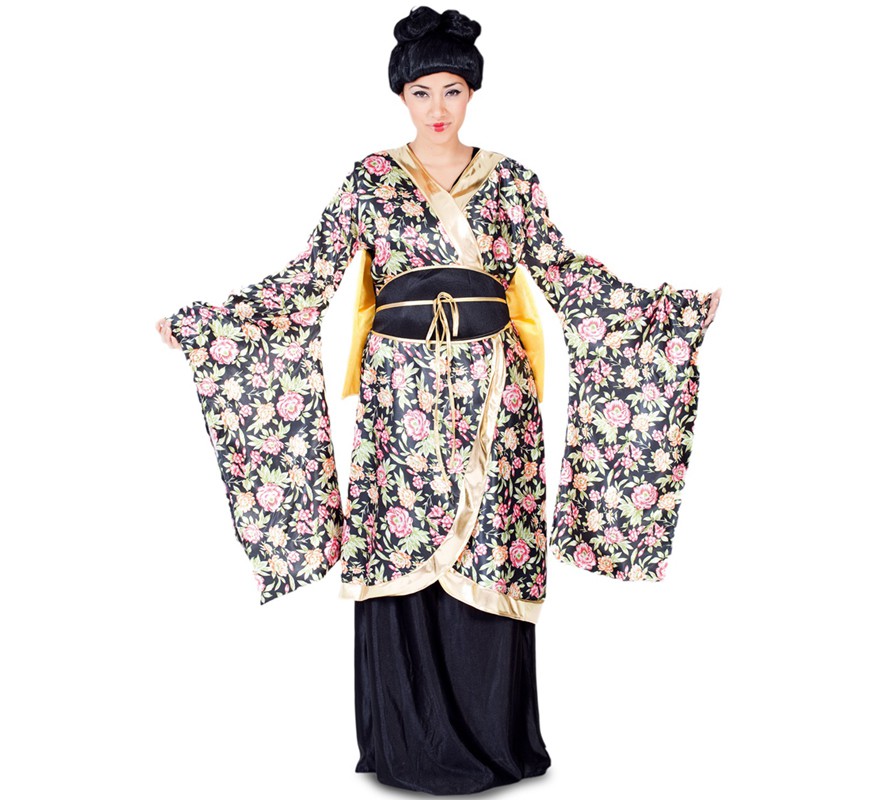 Geisha costume with flowers for women Geisha costume with flowers for women