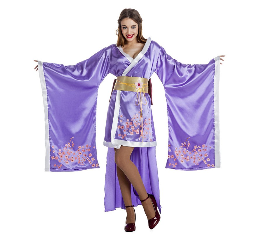 Lilac Geisha costume for women