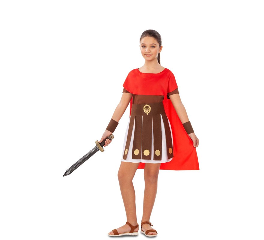 Fato de guerreiro romano para menina