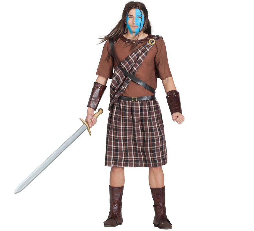 Fato de guerreiro escocês para homem