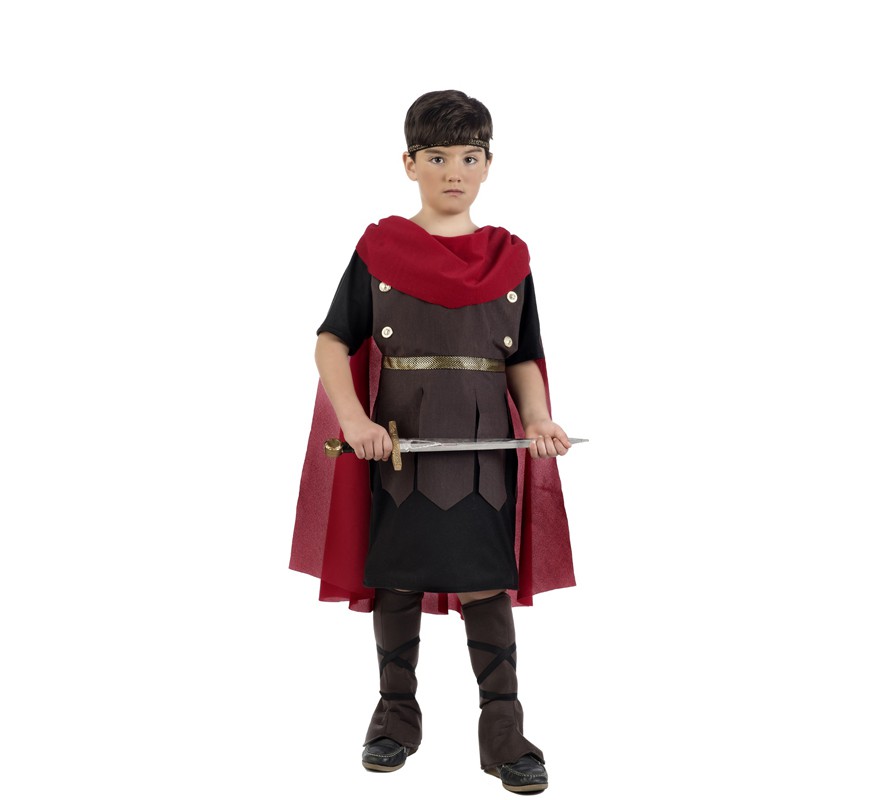 Fato de guerreiro romano para menino