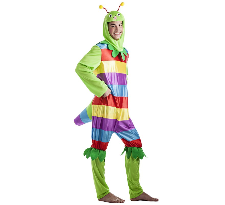 Fato de verme multicolor masculino