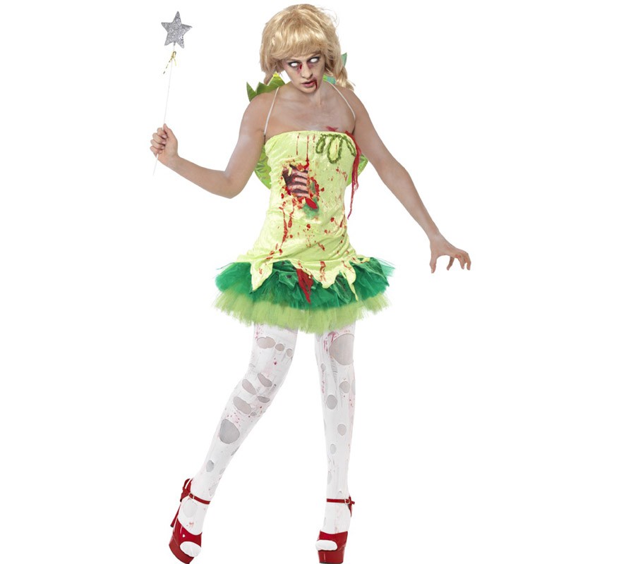 Green Zombie Fairy Costume for Women
