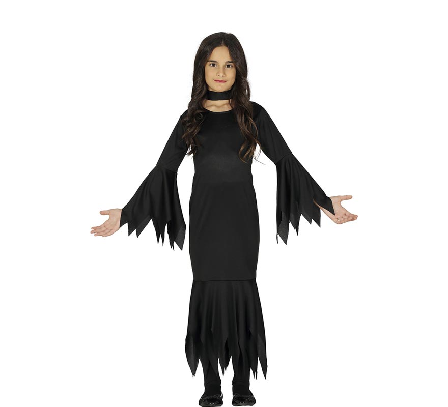 Fato de bruxa negra para menina Fato de bruxa negra para menina