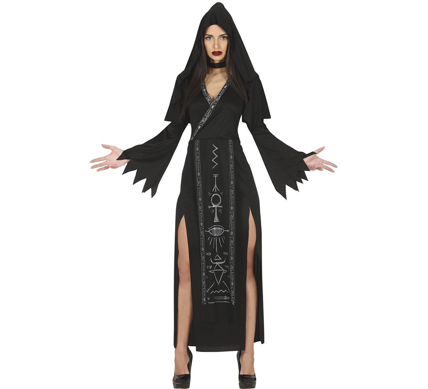Women's Black Satanic Sorceress Hooded Costume Women's Black Satanic Sorceress Hooded Costume