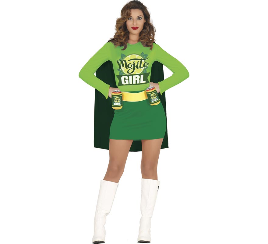 Fato de Mojito Heroína com capa para mulher Fato de Mojito Heroína com capa para mulher