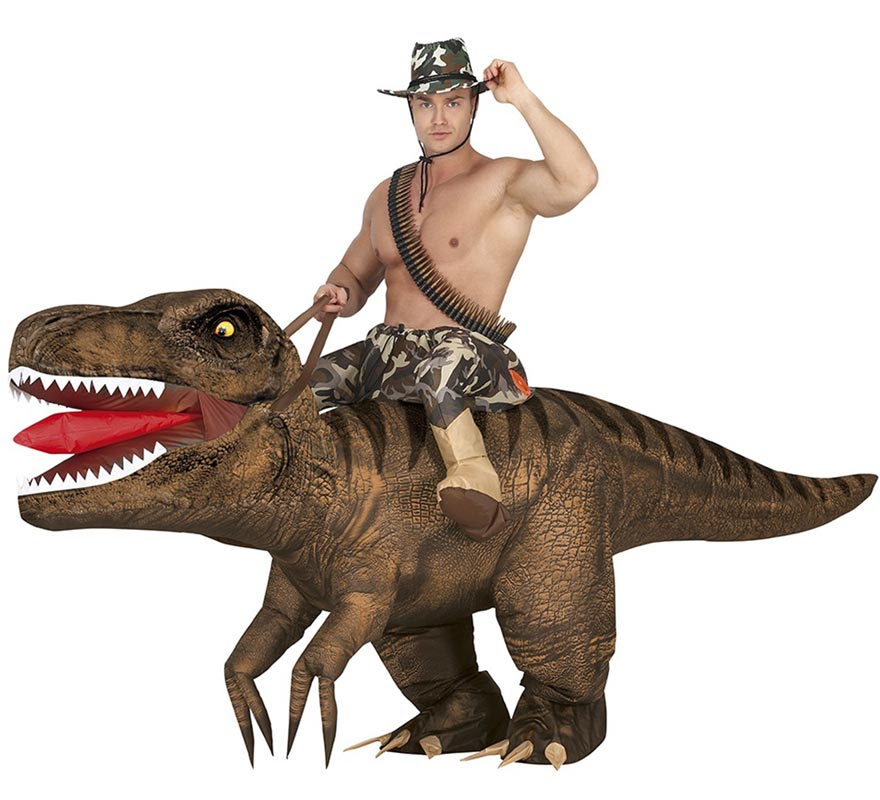 Inflatable Mounted Dinosaur Costume for adults