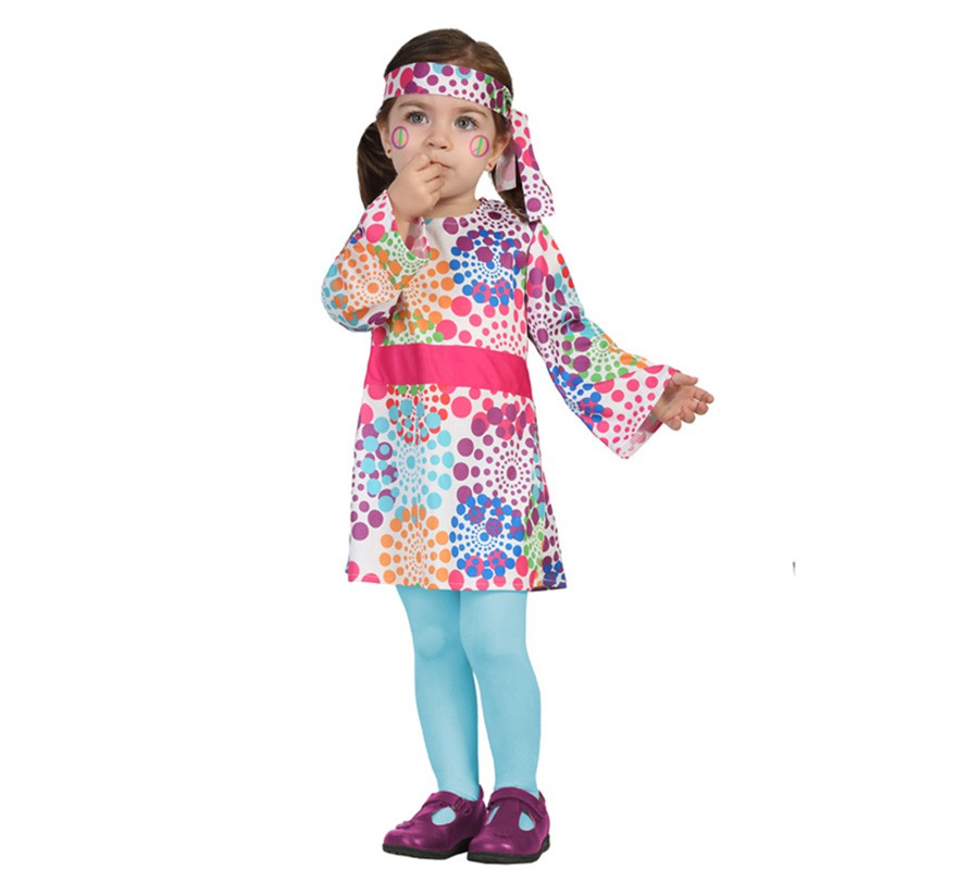 Fato de Hippie multicolor para menina e bebê