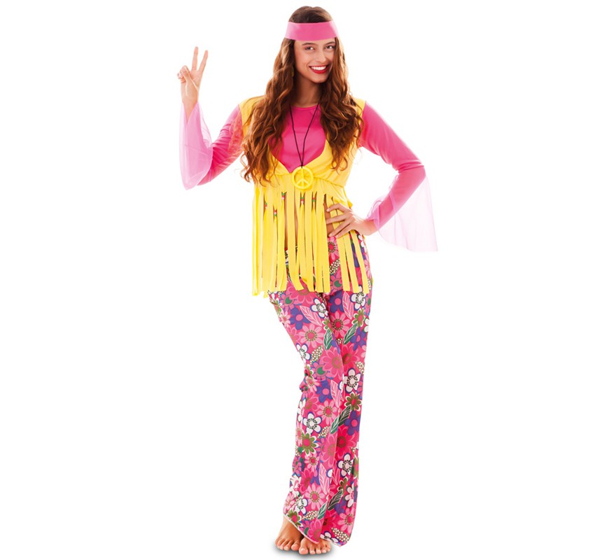 Pink Hippie Costume for Women