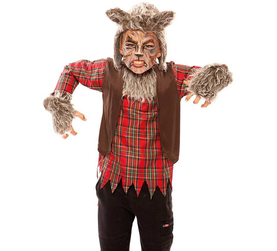 Fato de lobisomem para menino