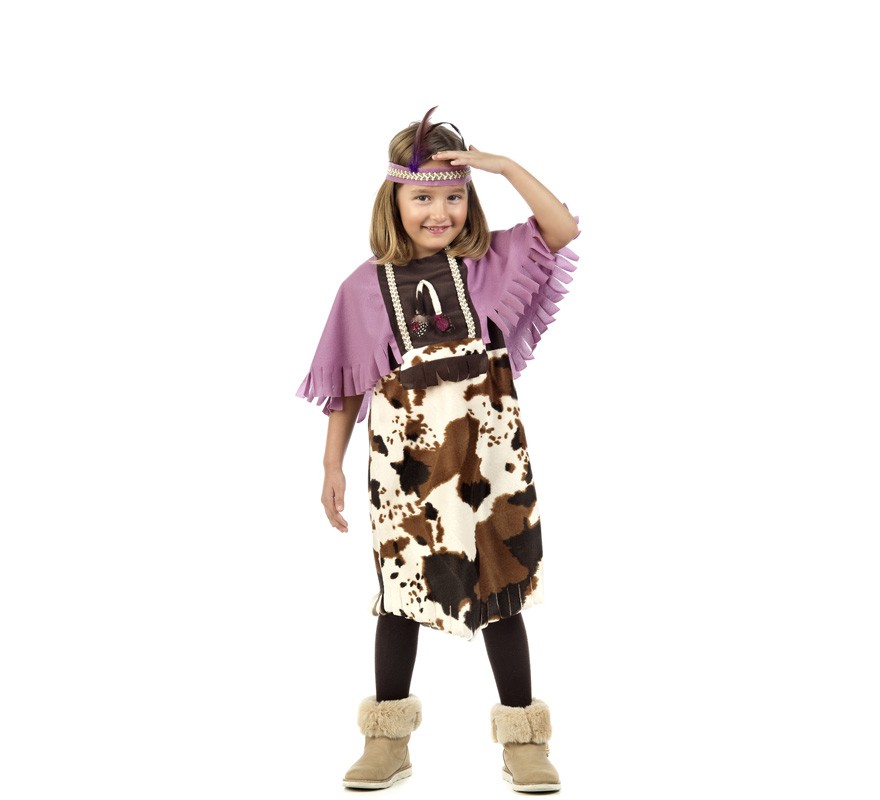 Fato de índio rosa para menina