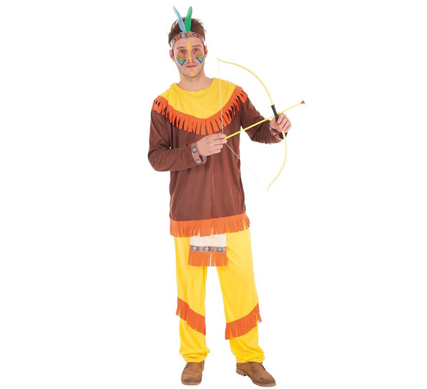 Fato de franja indiana para homem