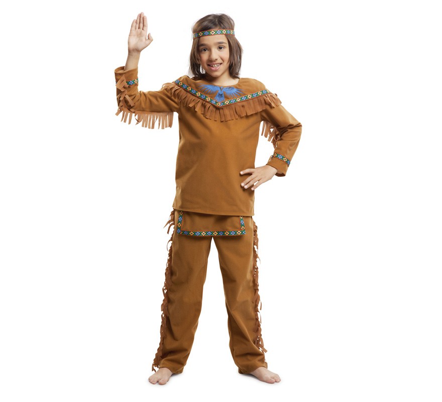 Brown Indian costume for children