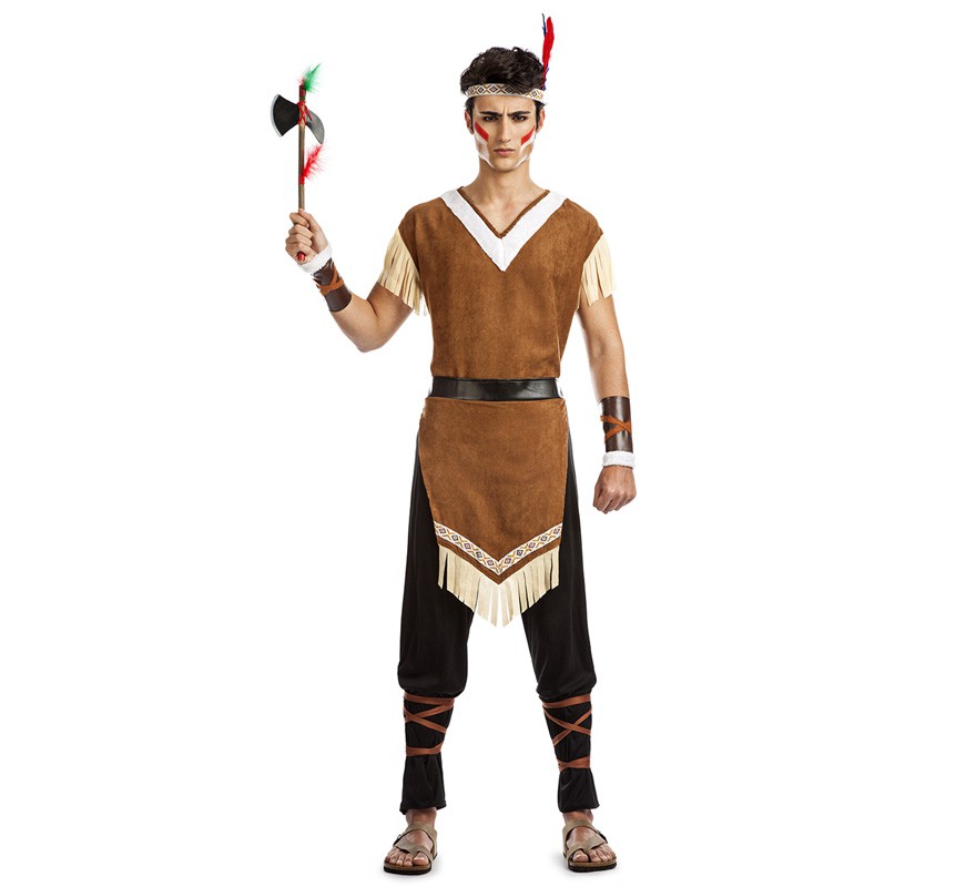 Fato de Mohican indiano para homem Fato de Mohican indiano para homem