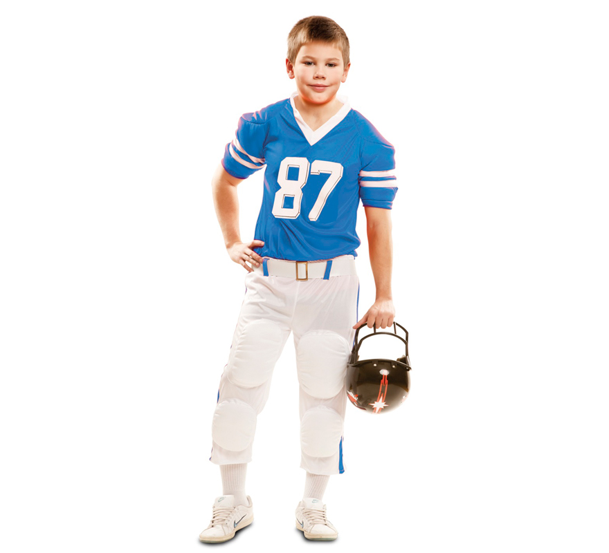 Blue American Football Player Costume for Boys Blue American Football Player Costume for Boys