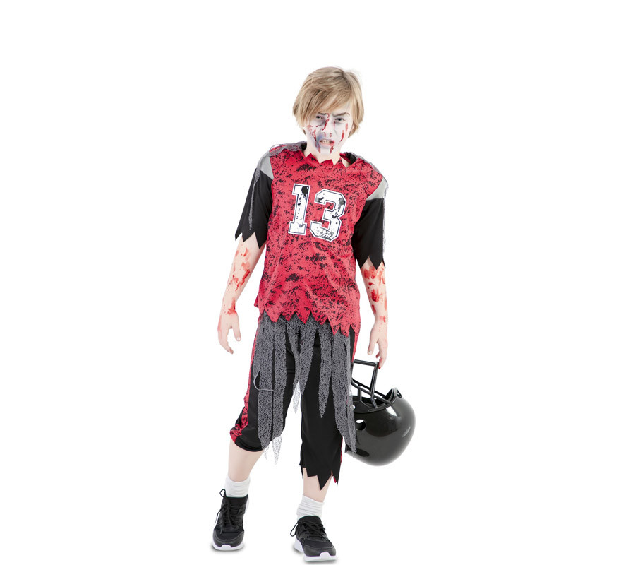 Zombie American Football Player Costume for Boys Zombie American Football Player Costume for Boys