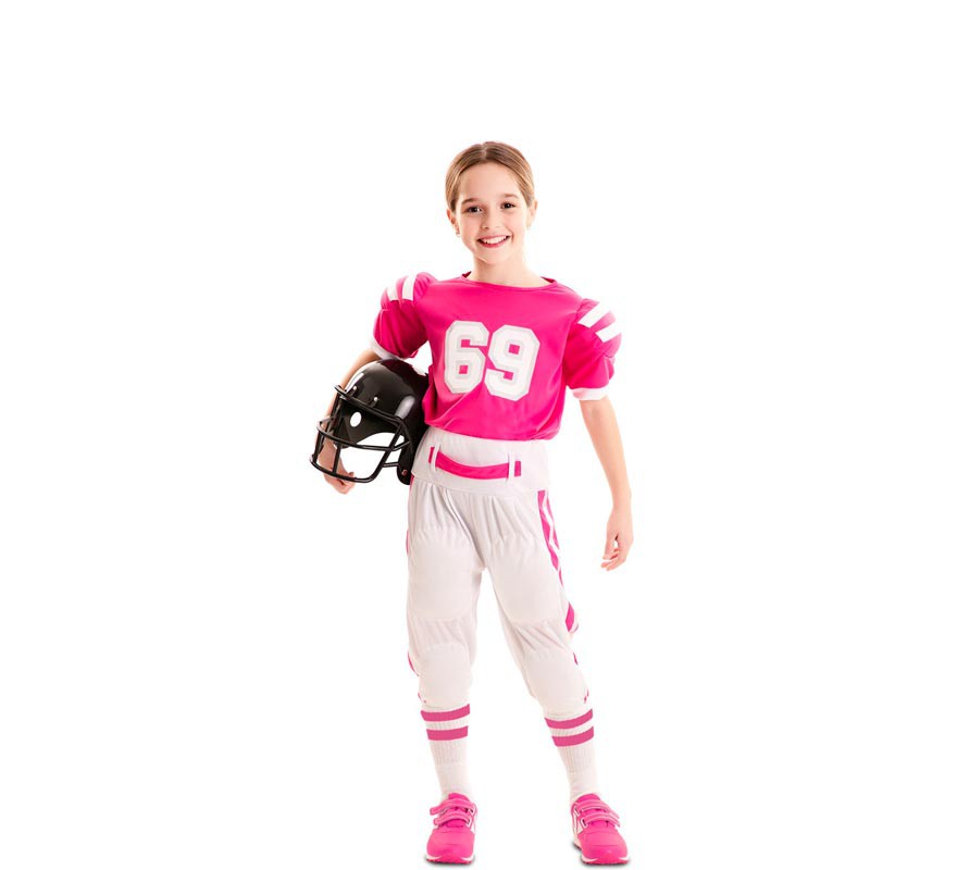 Fato de jogador de futebol americano para menina