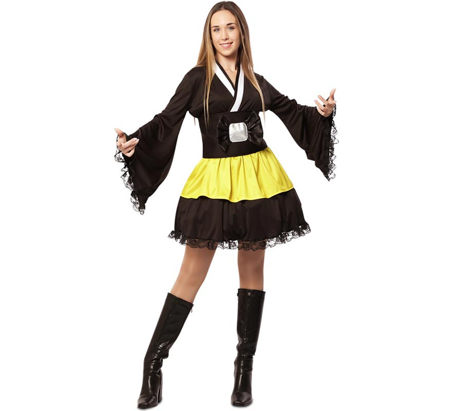 Fato de quimono ninja feminino