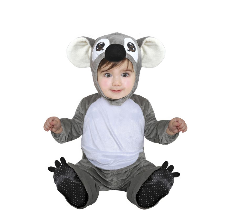 Fato de coala cinza para bebês