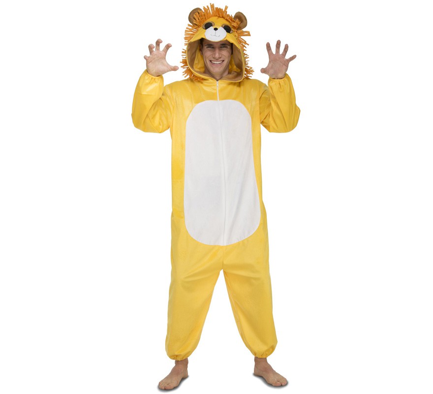 Fato de leão Olhos grandes para adultos