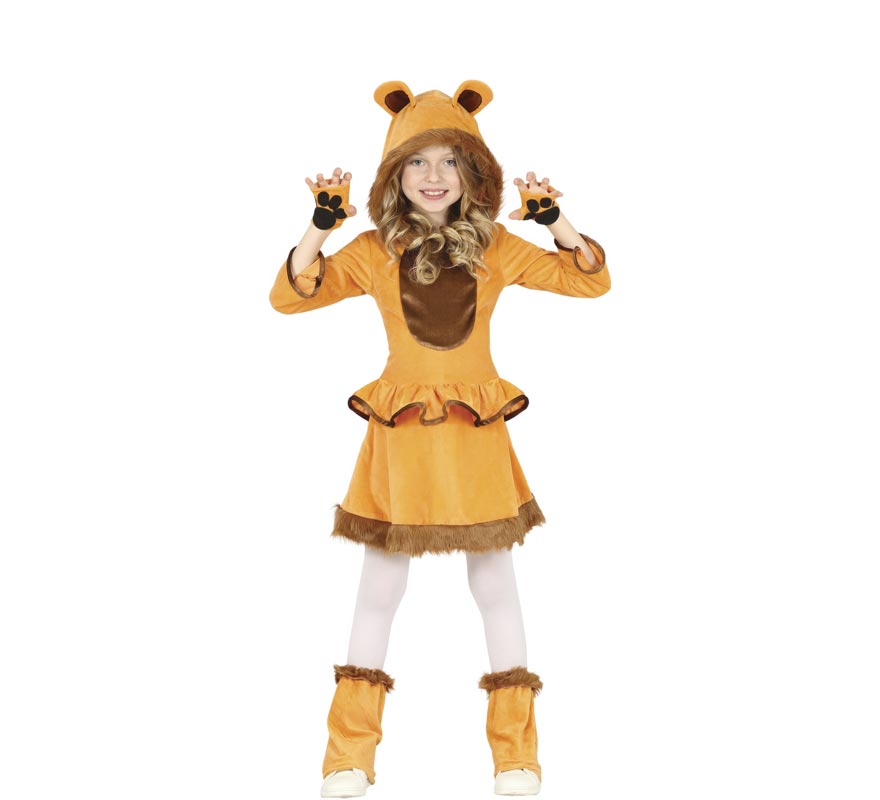 Fantasia de leão para menina