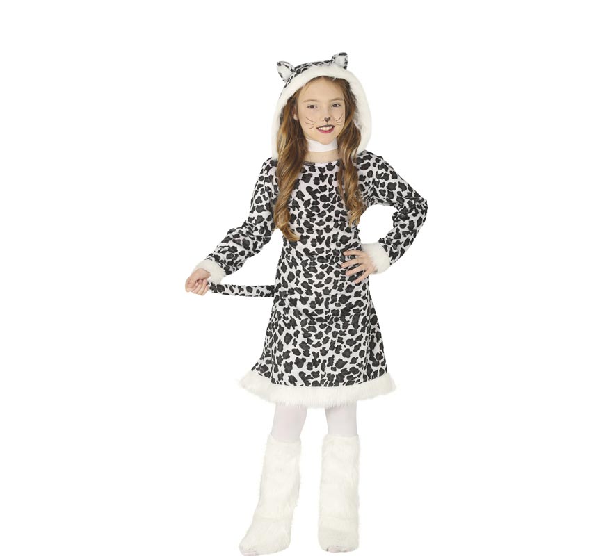 White Leopard Costume for Girl