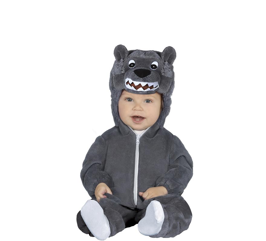Fato de lobo cinzento bebé para bebé