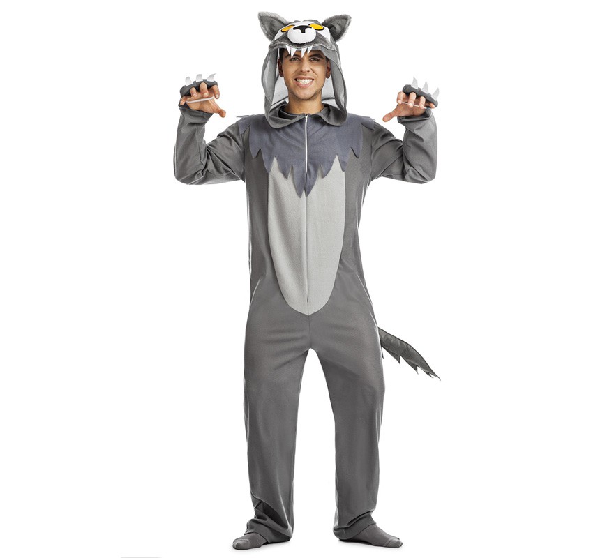 Fato de Lobo Cinzento para homem