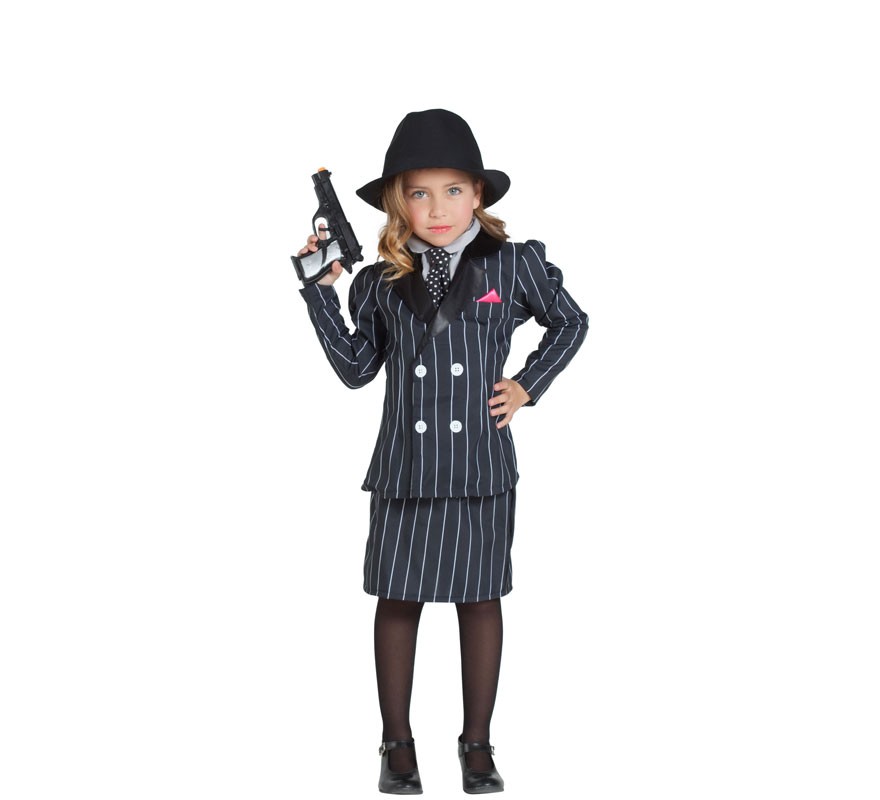 Fato de Mafiosa para menina