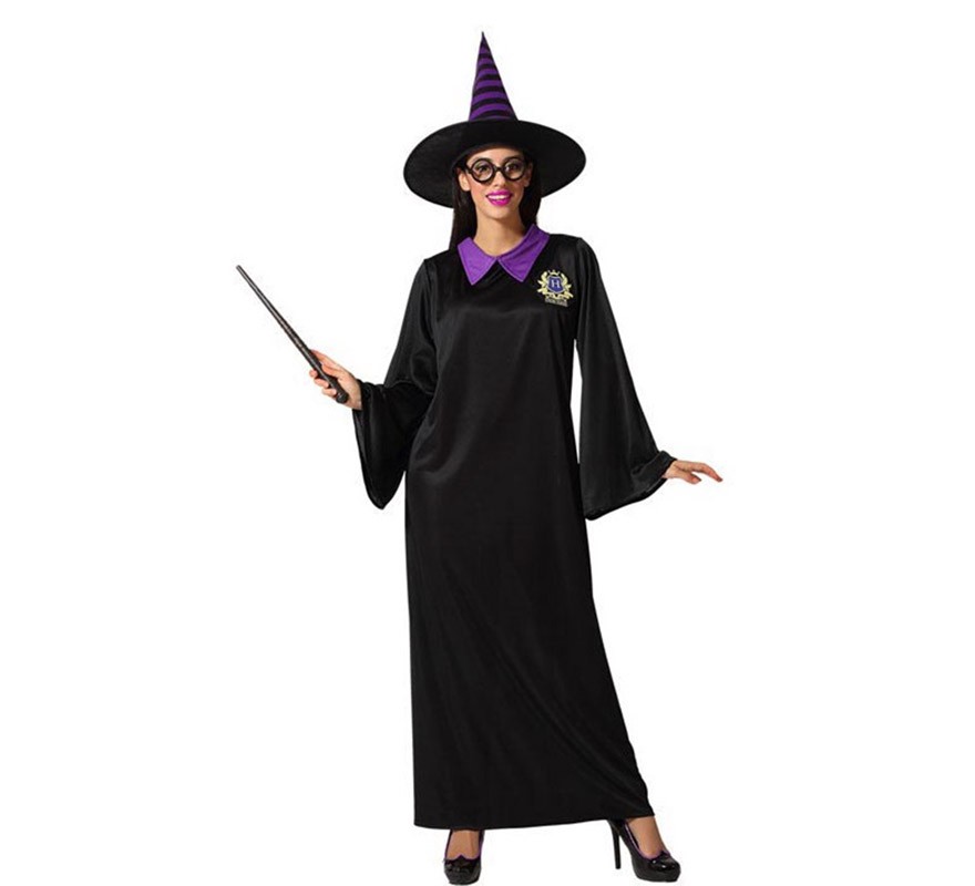 Magician costume with black tunic for adults