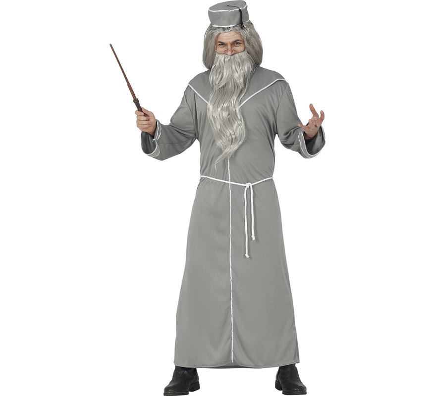 Gray Magic Wizard Costume for Men