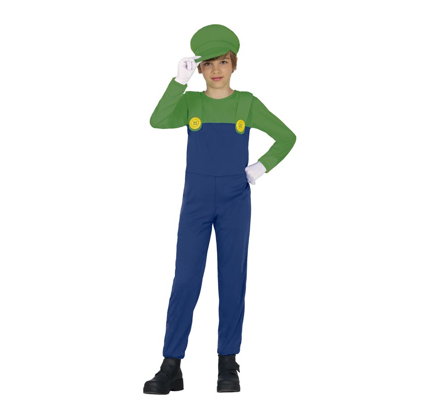 Fato de condutor de comboio verde para criança