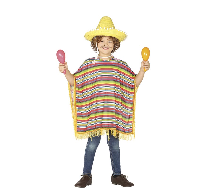 Fato de listrado mexicano para crianças