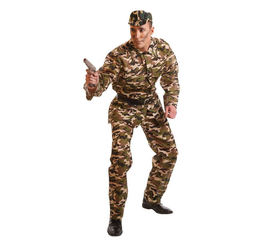 Camouflage military costume for men