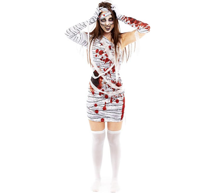 Fato de múmia sangrenta para mulher