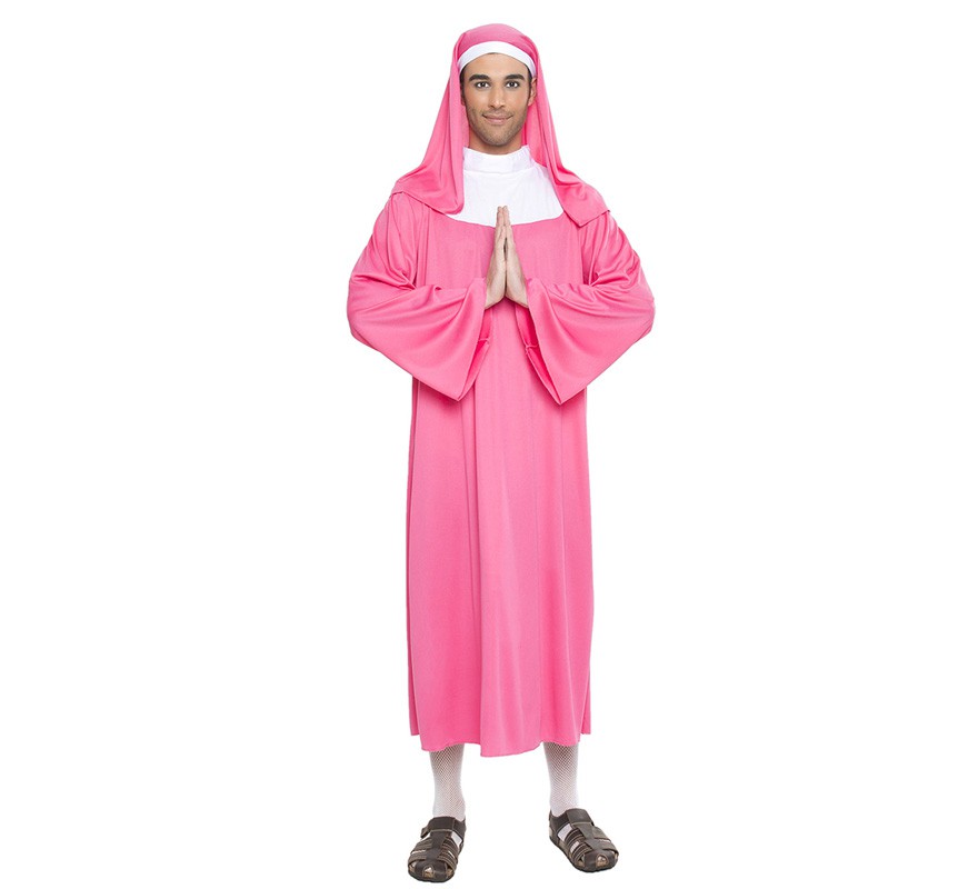 Pink Nun Costume for Men