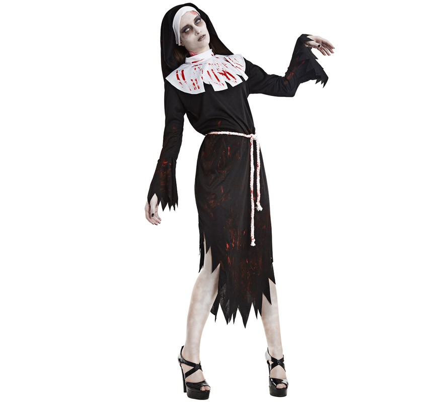 Zombie Nun Costume for Women